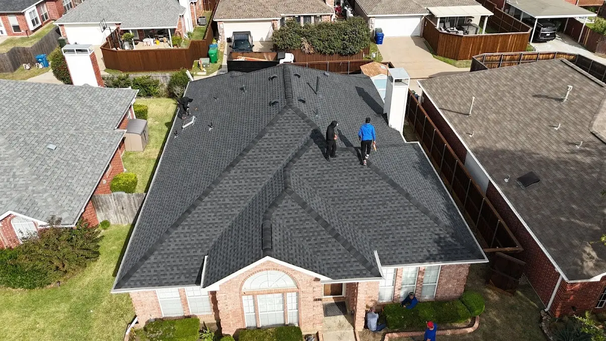 Commercial Roofing work in progress on a La Mirada property